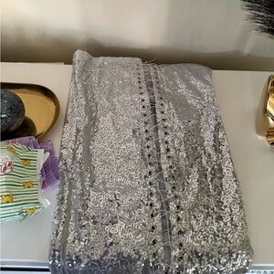 Sheer lace tie dress